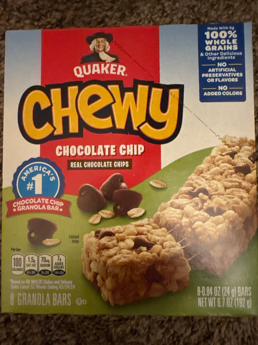 Quaker Chewy Chocolate Chip Granola Bar